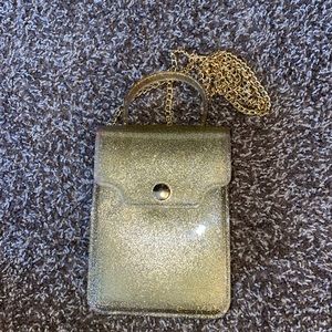 Gold Jelly Crossbody Bag